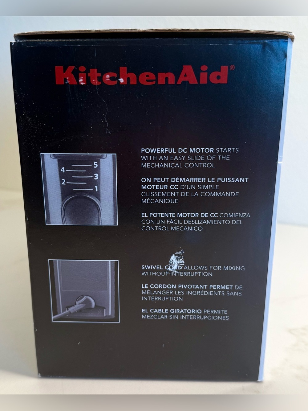 KitchenAid 5-Speed Ultra Power Hand Mixer KHM512GT Tempest Gray NIB - Picture 5 of 8